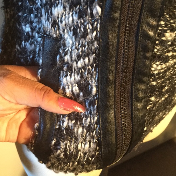 Guess Knit and Faux Leather Jacket - Picture 9 of 15